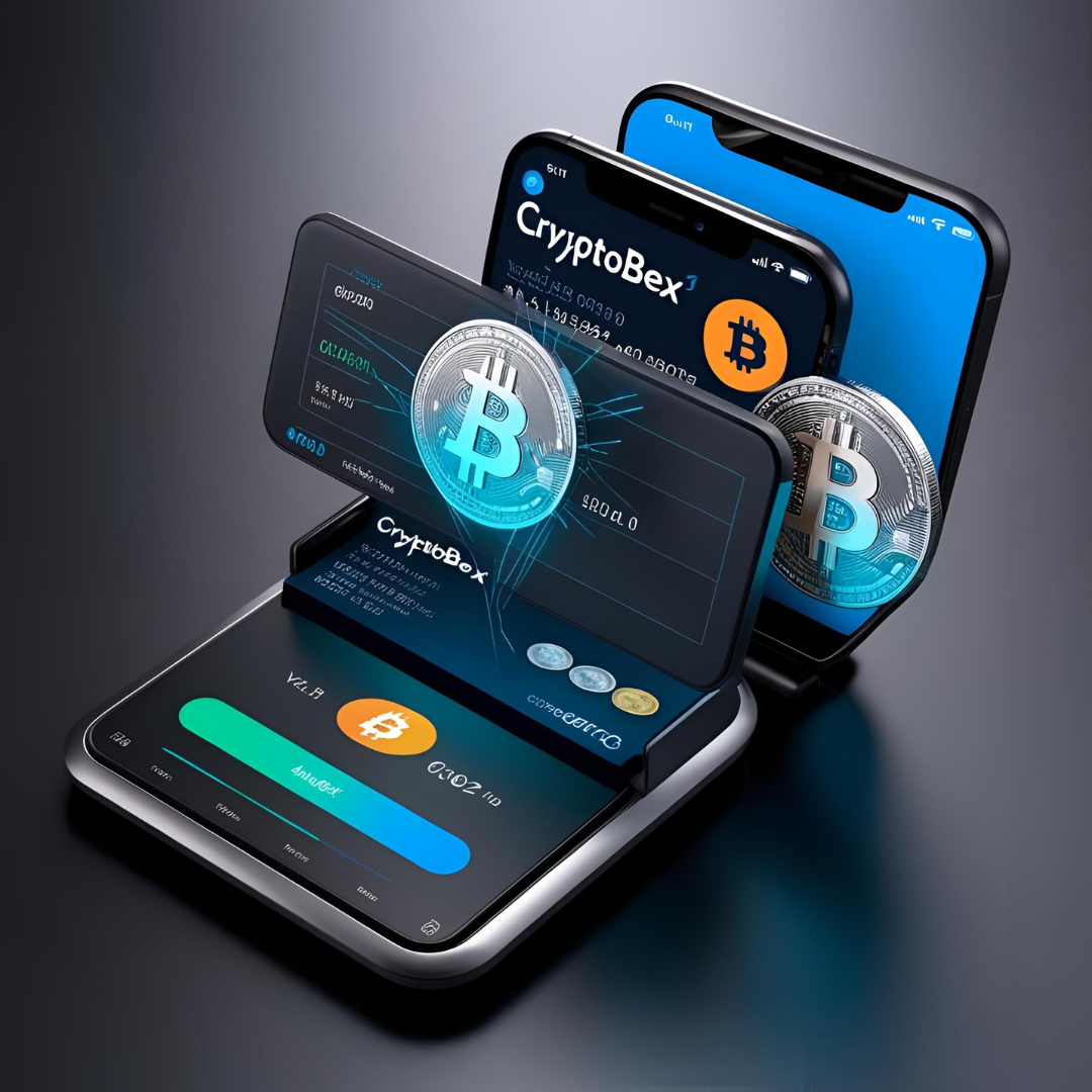 Crypto abstract background